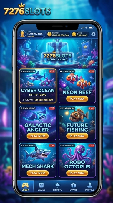 Layar utama 7276slots — antarmuka bersih setelah instalasi
